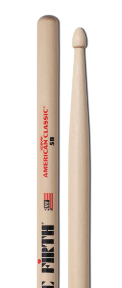 Baquetas Vic Firth American Classic 5B con punta de madera (par)